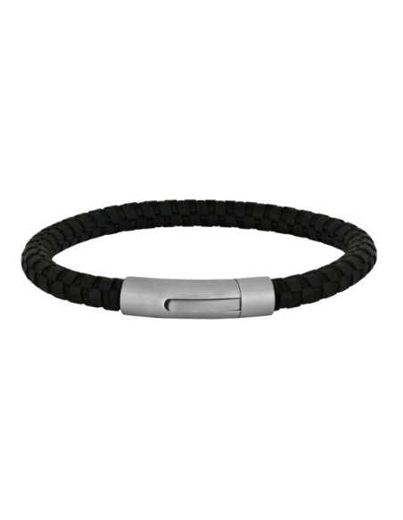 SON | Armbånd sort kalveskind 21cm 6mm