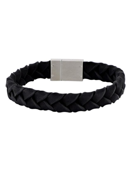 SON OF NOA | SON armbånd sort kalveskind 21cm