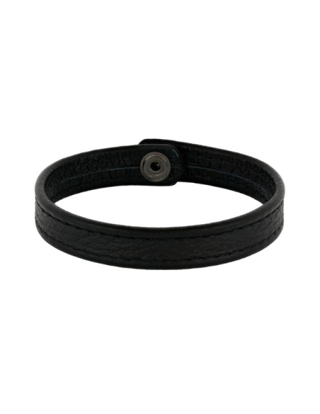 SON | Armbånd sort kalveskind 19cm 12mm