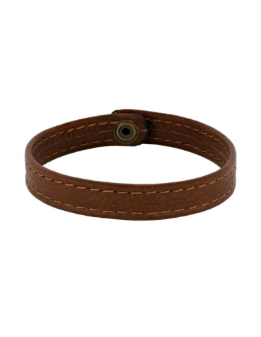 SON | Armbånd brun kalveskind 19cm 12mm