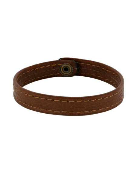 SON | Armbånd brun kalveskind 19cm 12mm