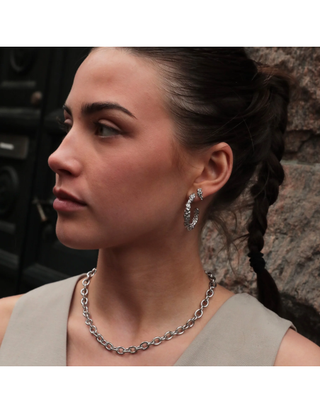 SISTIE | Lana - Kreoler Medium Stål