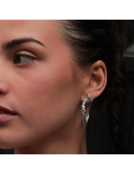 SISTIE | Lana - Kreoler Medium Stål