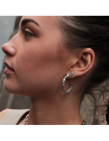 SISTIE | Lana - Kreoler Medium Stål