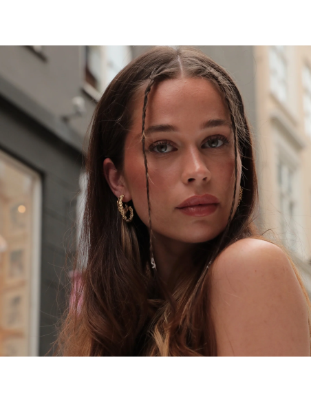 SISTIE | Lana - Kreoler Large Forgyldt Stål