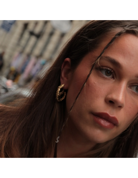 SISTIE | Lana - Kreoler Large Forgyldt Stål