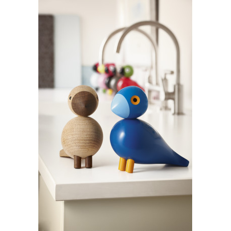 KAY BOJESEN - SANGFUGL ALFRED -  TRÆFIGURER I UBEHANDLET EG OG UBEHANDLET RØGET EG