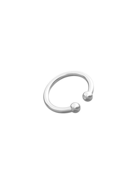 NORDAHL JEWELLERY | Rhod. sølvearcuff PIERCE52 1 stk.