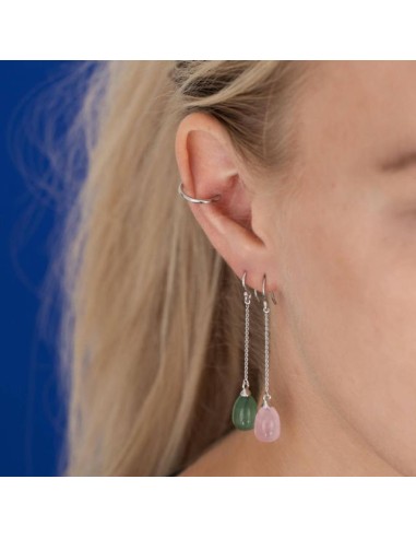 NORDAHL JEWELLERY | Rhod. sølvearcuff PIERCE52 1 stk.