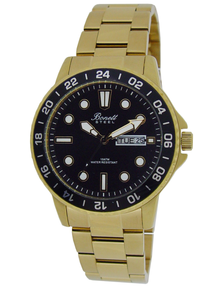 BONETT | Dykkerur double m sort skive