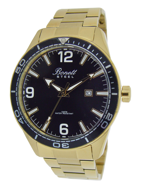 BONETT | herreur, doublé med lænke, sort skive