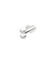 NORDAHL JEWELLERY | Rhd. sølv Labret-piercing 2*2mm kugler PIERCE52 1s