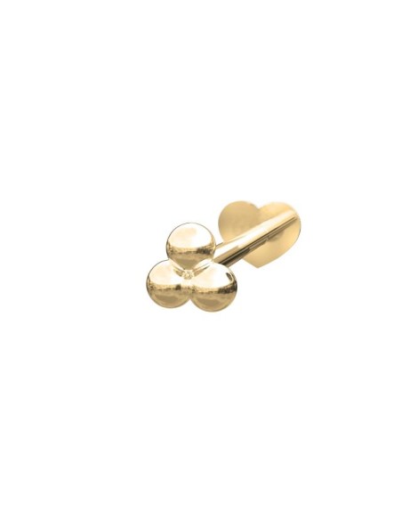 NORDAHL JEWELLERY | 14kt. Labret-piercing 3*2mm kugler PIERCE52 1stk
