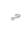 NORDAHL JEWELLERY | Rhd. sølv Labret-piercing 1 CZ 1,5mm Grab PIERCE52