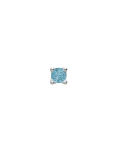 NORDAHL JEWELLERY | Rhod. sølvørestik m/London topaz farve cz PIERCE52 2