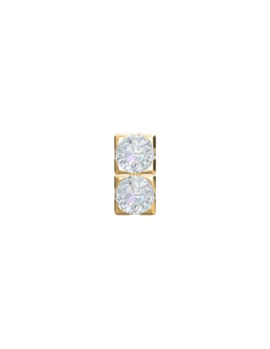 NORDAHL JEWELLERY | 14kt. Labret-PIERCE52 2 dia 0,008ct 3mm Grab 1stk
