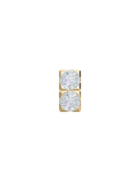 NORDAHL JEWELLERY | 14kt. Labret-PIERCE52 2 dia 0,008ct 3mm Grab 1stk