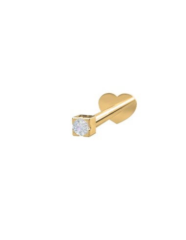 NORDAHL JEWELLERY | 14kt. Labret 1 diamant 0,004ct 1,5mm Grab PIERCE52