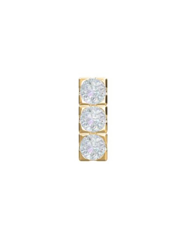 NORDAHL JEWELLERY | 14kt. Labret 3 dia 0,012ct 4,4mm Grab PIERCE52 1st