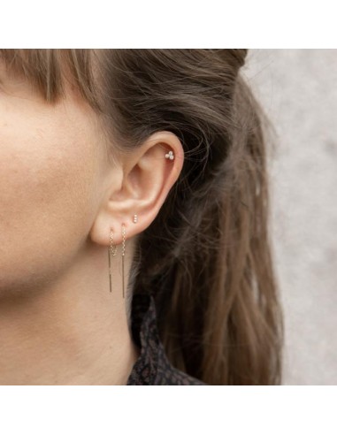 NORDAHL JEWELLERY | 14kt. Labret 3 dia 0,012ct 4,4mm Grab PIERCE52 1st