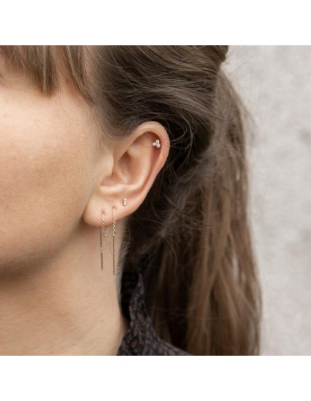 NORDAHL JEWELLERY | 14kt. Labret 3 dia 0,012ct 4,4mm Grab PIERCE52 1st