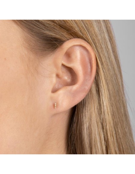 NORDAHL JEWELLERY | 14kt. guldørestik m/3 dia 0,012ct 4,4mm PIERCE52