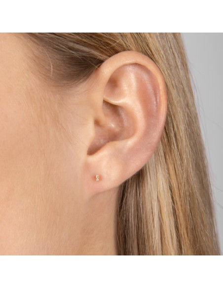 NORDAHL JEWELLERY | 14kt. guldørestik m/2 dia 0,008ct 3mm PIERCE52 1st