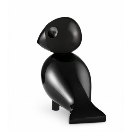 KAY BOJESEN - SANGFUGL RAVN - TRÆFIGUR I MALET BØG - GRÅ FUGL MED SORT NÆB