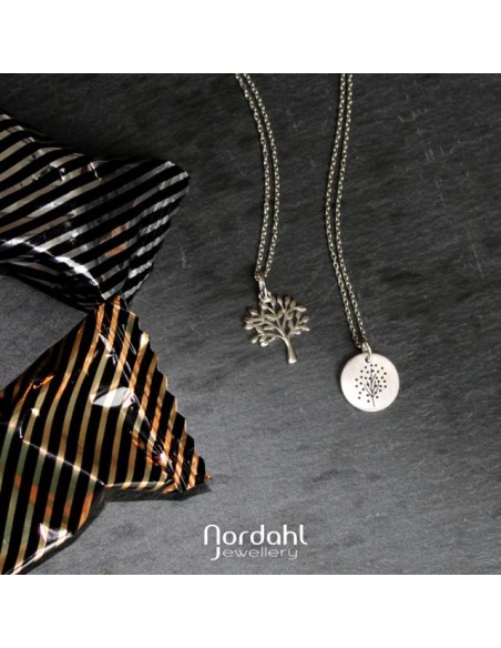 NORDAHL JEWELLERY | Rhd. sølv vedhæng TREE52