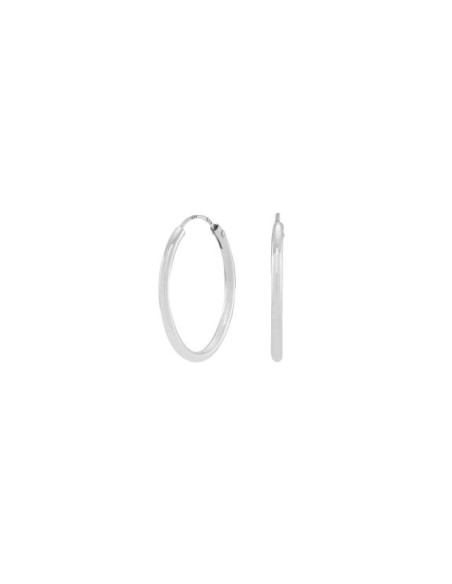 NORDAHL JEWELLERY | Rhd. Sølv creol 20mm HOOPS52