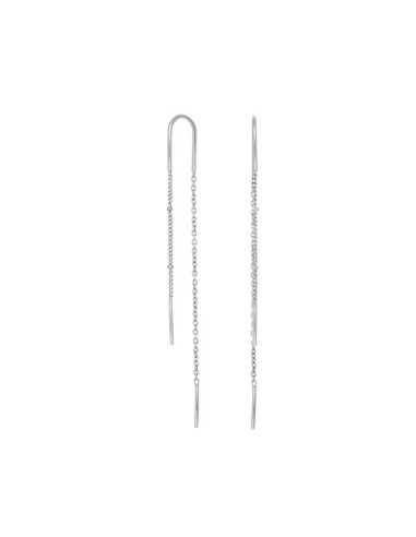 NORDAHL JEWELLERY | Rhd. sølv øreringe LINE52