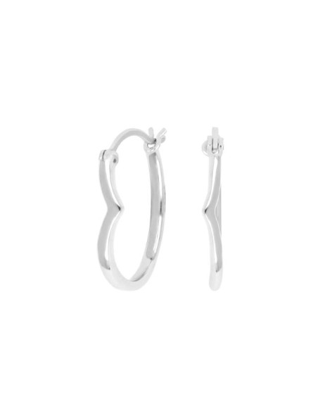 NORDAHL JEWELLERY | Rhod. sølvcreoler NICE52 1,4mm