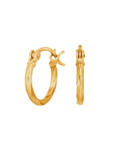 NORDAHL JEWELLERT | Forgyldt sølv creol 15mm TREND52