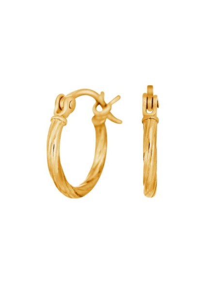 NORDAHL JEWELLERT | Forgyldt sølv creol 15mm TREND52