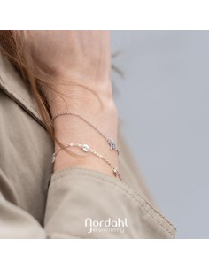 NORDAHL JEWELLERY | Rhod. sølvarmbånd TREE52 10mm 2