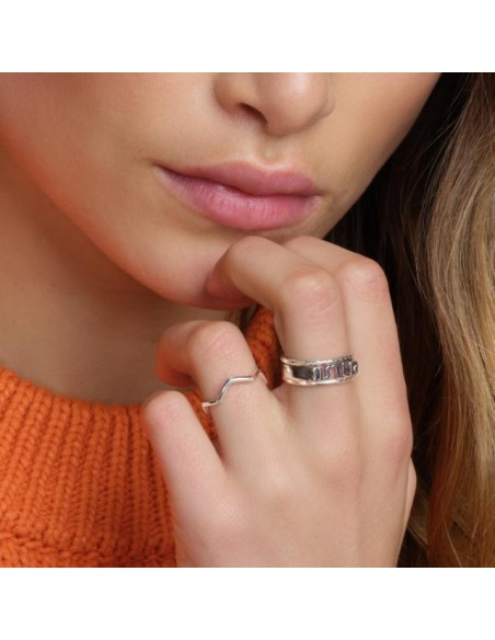 NORDAHL JEWELLERY | Rhod. sølvring NICE52 4mm