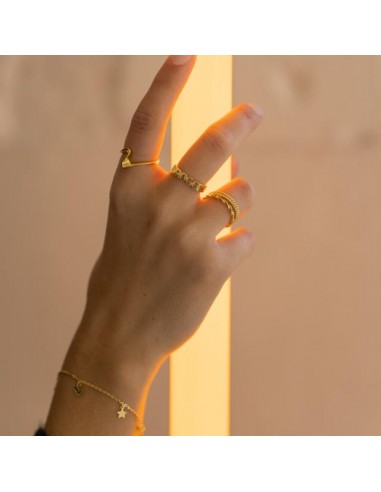 WAVE52 ring i forgyldt sølv | Nordahl Jewellery