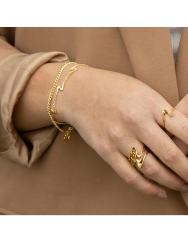 WAVE52 ring i forgyldt sølv | Nordahl Jewellery