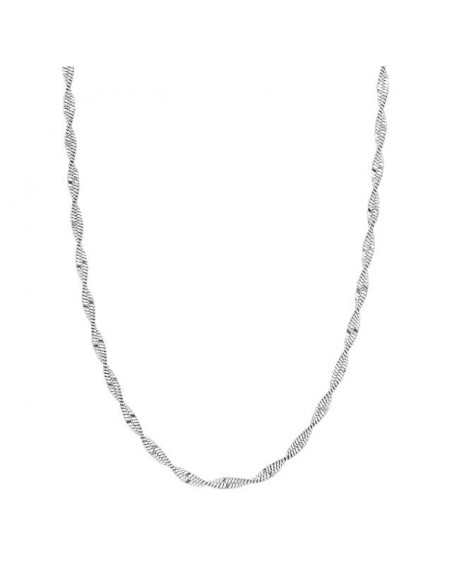 NORDAHL JEWELLERY - RHOD. SØLV HALSKÆDE LUX52