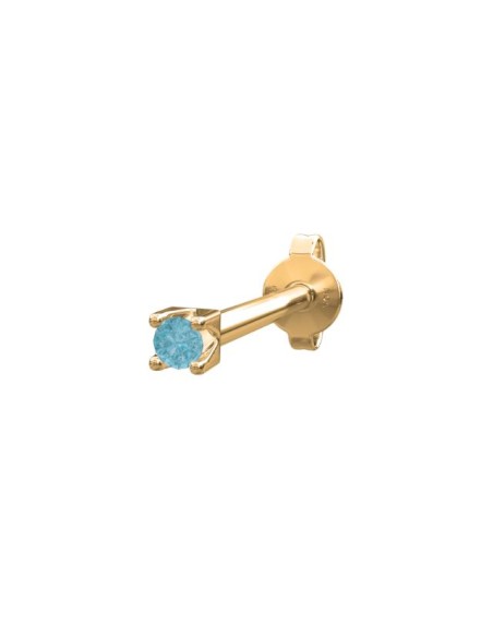 NORDAHL JEWELLERY | 14kt. guldørestik London topaz PIERCE52 1stk