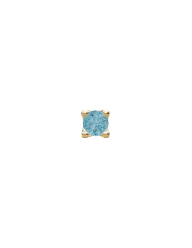 NORDAHL JEWELLERY | 14kt. guldørestik London topaz PIERCE52 1stk