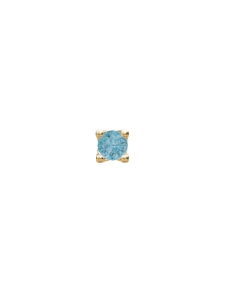 NORDAHL JEWELLERY | 14kt. guldørestik London topaz PIERCE52 1stk