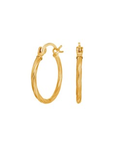 NORDAHL JEWELLERY | Forgyldt sølv creol 20mm TREND52