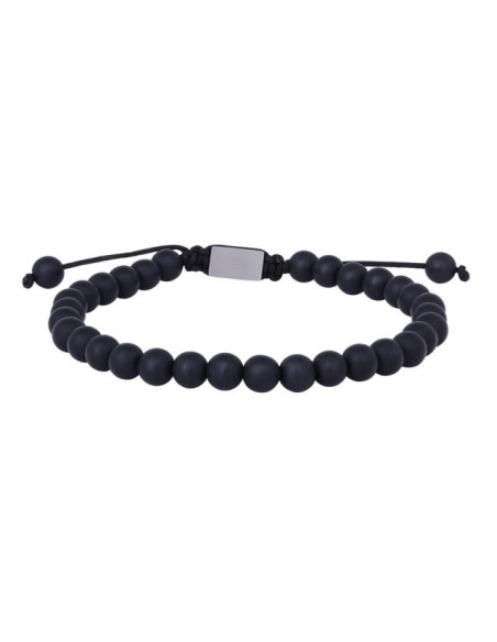 SON OF NOA | SON armbånd matt black onyx 19cm - 25cm SON OF NOA | SON armbånd matt black onyx 19cm - 25cm