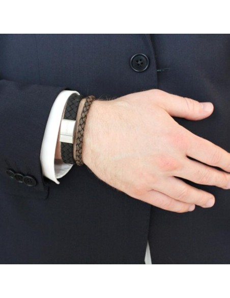 SON OF NOA | SON armbånd sort kalveskind 23cm 12mm