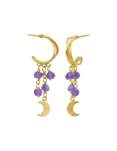SUSANNE FRIIS BJØRNER | Creol, forgyldt sølv, ametyst og måne