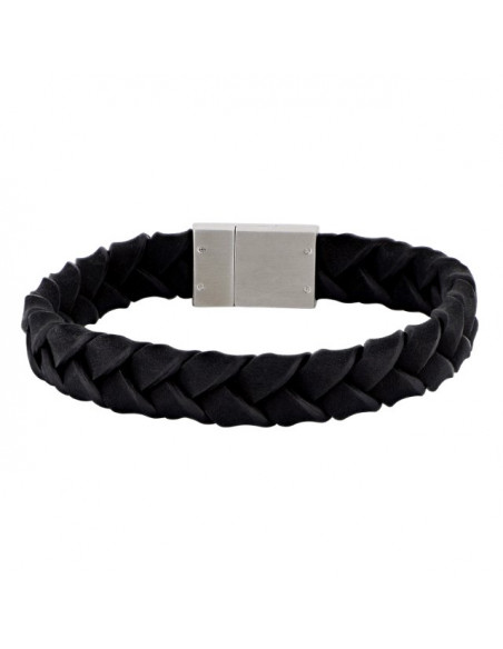 SON OF NOA | SON armbånd sort kalveskind 19cm