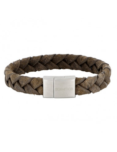 SON OF NOA | SON armbånd grå kalveskind 19cm