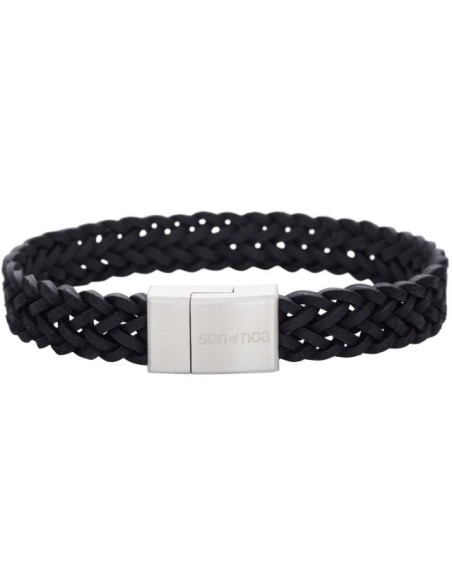 SON OF NOA |  SON armbånd sort kalveskind 19cm