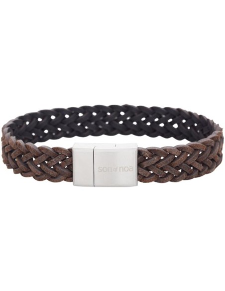 SON OF NOA | SON armbånd mørkebrun kalveskind 23cm